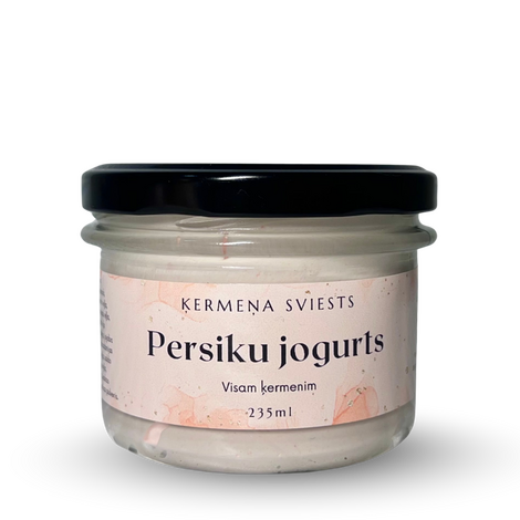 ĶERMEŅA SVIESTS - PERSIKU JOGURTS