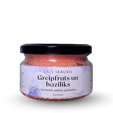 SĀLS SKRUBIS - GREIPFRŪTS UN BAZILIKS