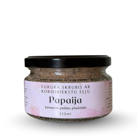 CUKURA SKRUBIS AR KOKOSRIEKSTU EĻĻU - PAPAIJA
